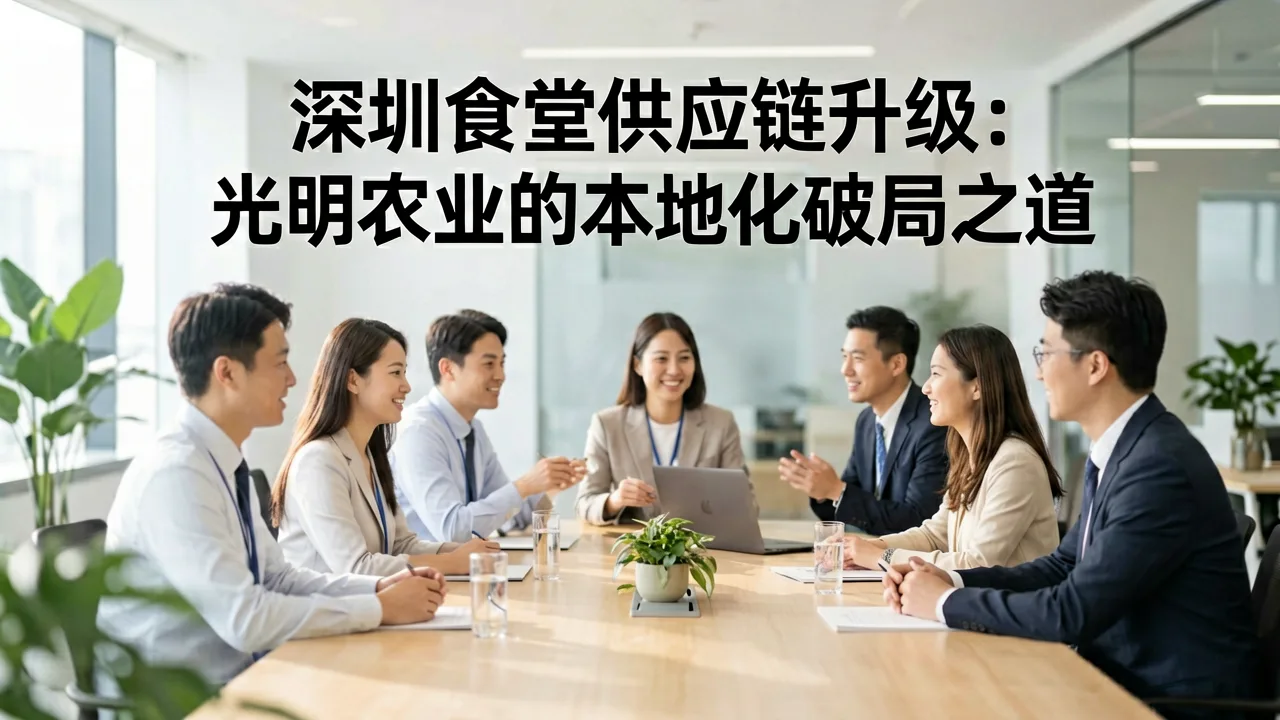 深圳食堂供应链升级:光明农业的本地化破局之道